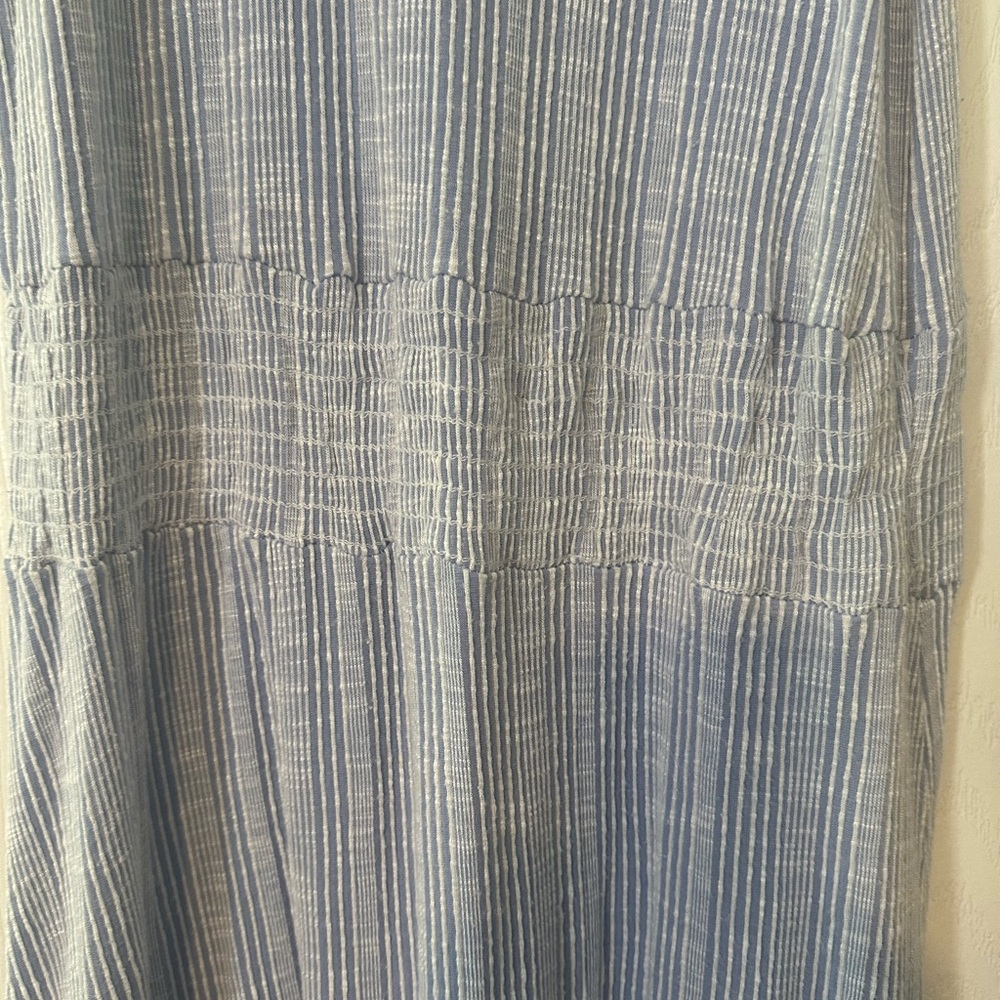 Caution To The Wind Blue Stripe High Neck Sundress - Picture 3 of 4